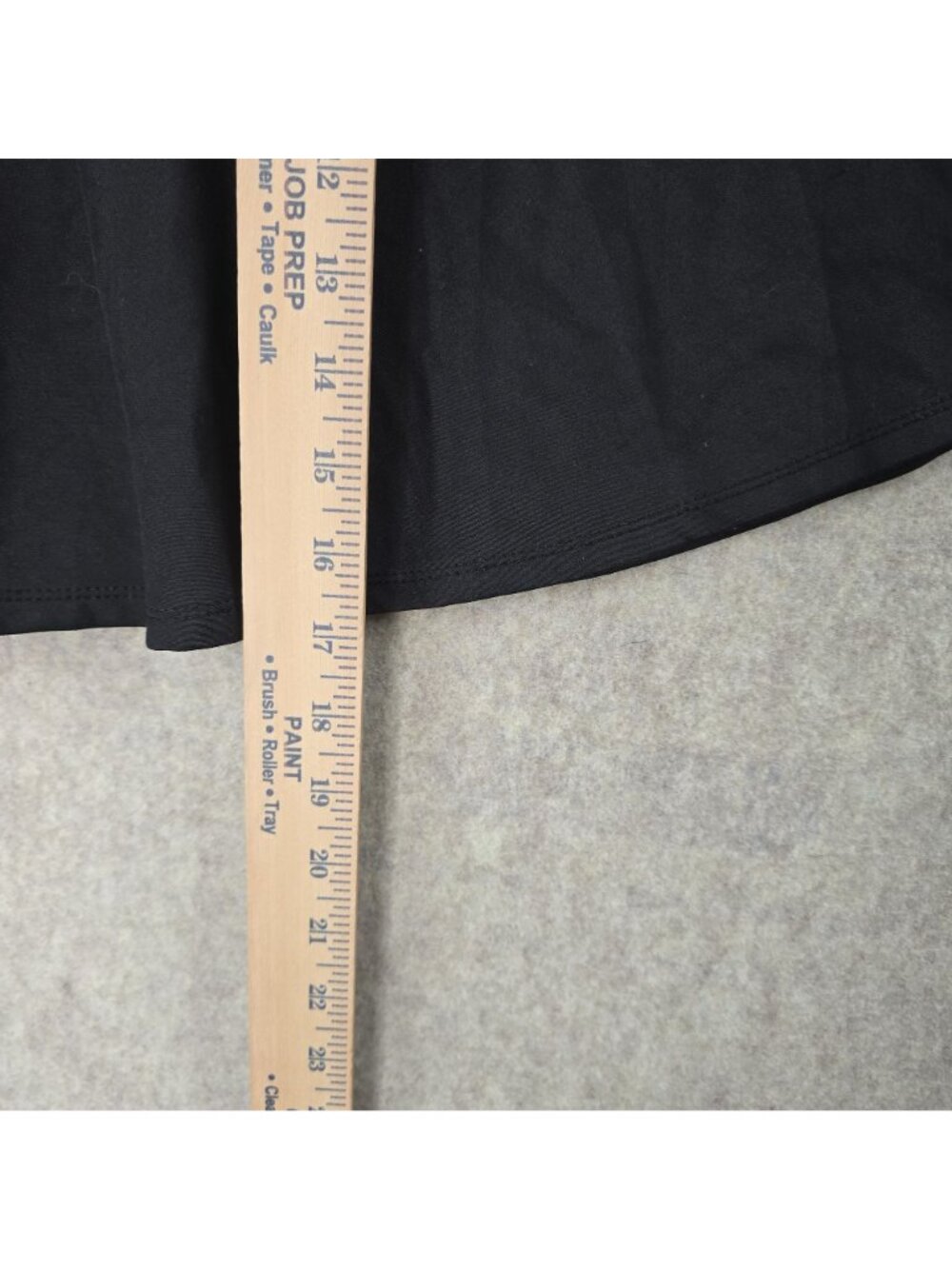 Black Womens Flared Mini Skater Skirt Solid Color Lightweight Short Above Knee - Picture 4 of 4